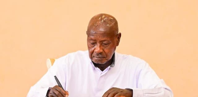 Museveni Signs Energy Efficiency and Conservation Law,  seven Others. 
