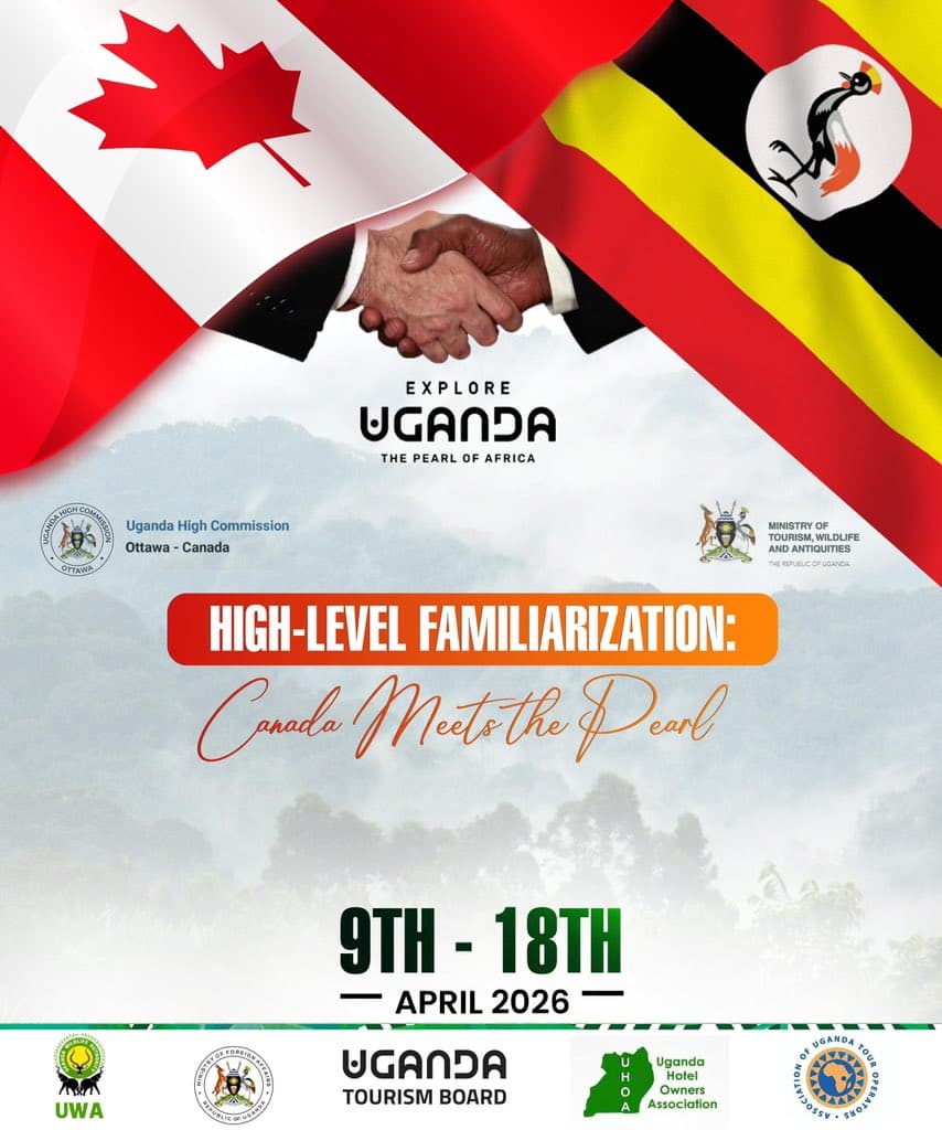 Uganda to Host Canadian Tour Operators for Strategic Familiarization Tour